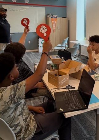 Students in hands-on workshop